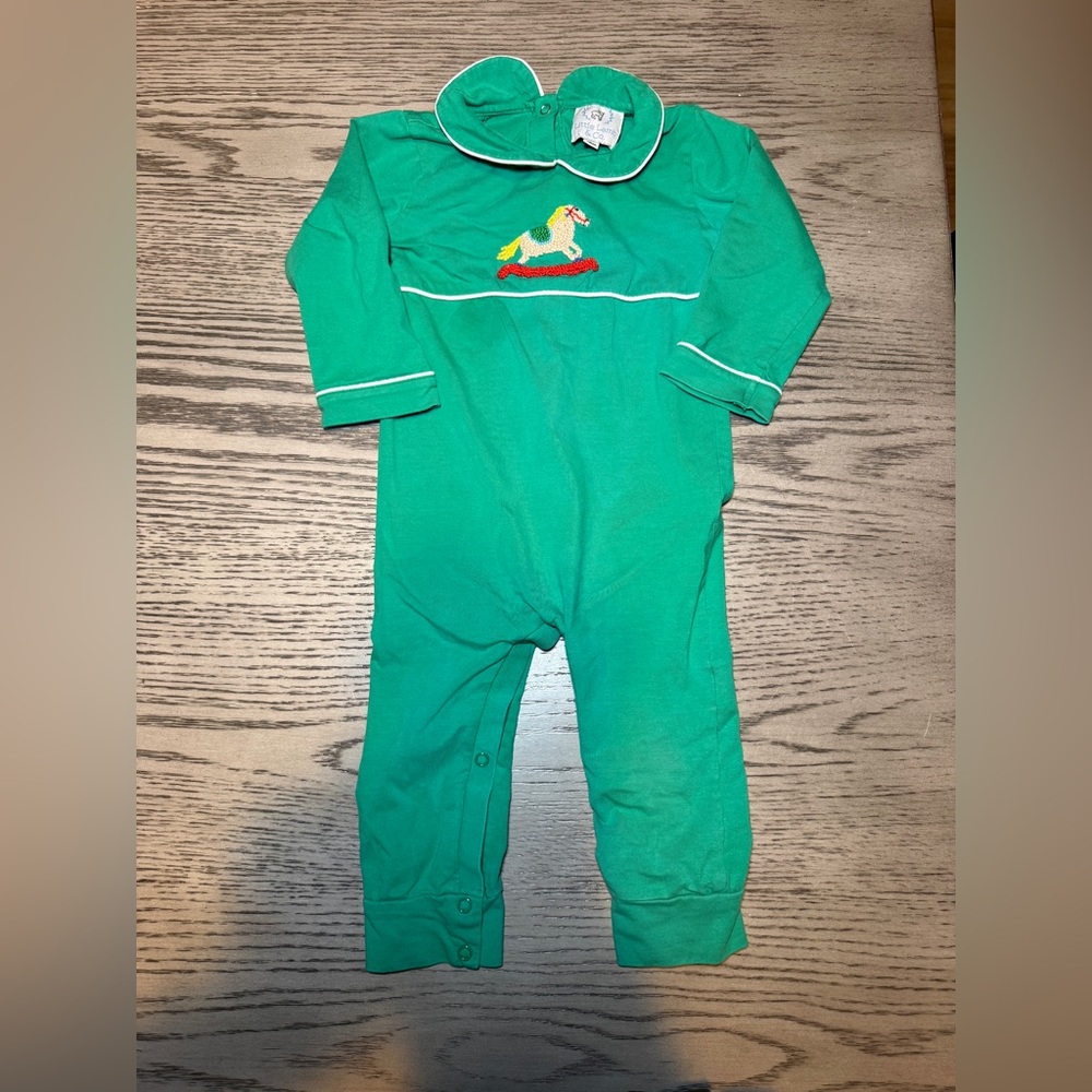 Green Rocking Horse Sweater - Picture 2 of 4